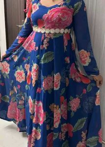 Myntra (Rs. 1899) Floral Print Anarkali Kurta Set