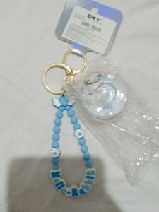Earrings+ Bracelet+Keychain Combo