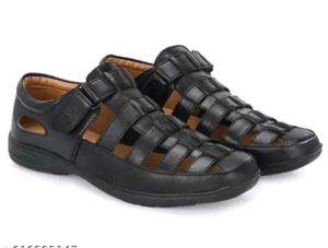 Men's Black Casual Sandal Shoes