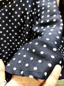 Imported Polka Dot Flared Dress