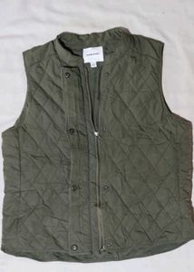 Olive Green Vest Jacket
