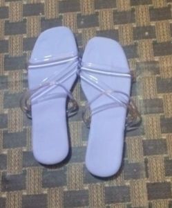 Lavender Strappy Flats
