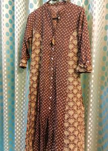 Elegant Brown Printed Kurta