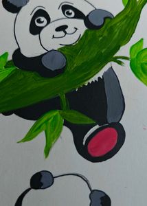 Panda Family Painting
