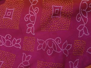 Bandhani Saree with Embellished Blouse