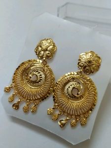 Chandbali Earrings Shri Hari Gold Plated Jewellery