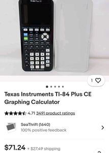 TEXAS INSTRUMENTS TI-84 PLUS CE SILVER EDITION DUM