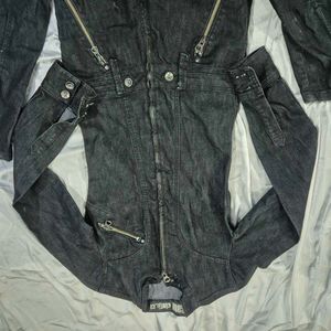 Denim Jumpsuit|dungaree |biker