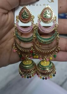Colorful Jhumka Earrings