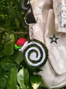 Swiss Roll Keychain