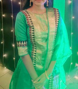 Beutiful Cyan Colour Dress For Women Only Rs 200