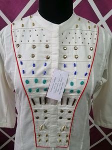Off white embroidery Kurti
