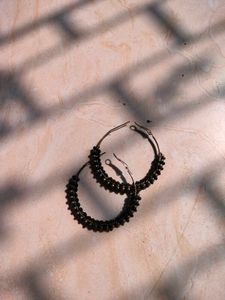 Beaded Hoop Earrings