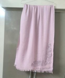 Embroidered Cotton Scarf