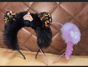 Cotton Candy Fur Bands- Set of 2