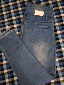 Branded Distressed Denim Jeans