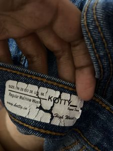 Wide Leg Denim Jeans