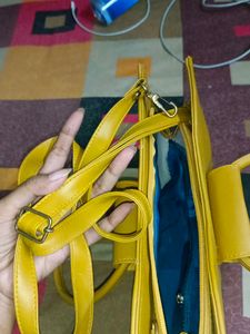 MUSTARD YELLOW BRUNCH/ LUNCH DATE BAG