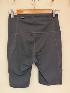 Gray High-Waisted Cycling Shorts