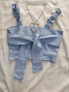 Cute Bow Pintresty Crop Top🎀