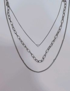 BUY SILVER LAYERED CHAIN