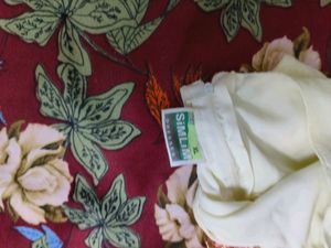 New White And Pink Long Ethnic Gown