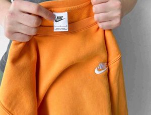 Nike Orange orignal Pullover Sweater