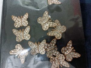 Butterfly Rhinestone Charms 24 Piece