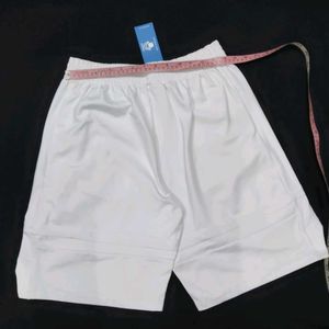 White Stretchable Shorts