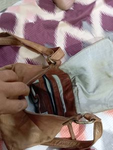 Vintage Leather Messenger Bag