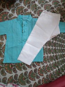 New Born Baby Boy Kurta Set