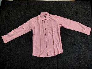 Pink Long Sleeve Button-Down Shirt