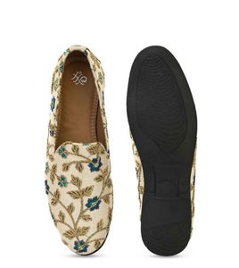 Embroidered Floral Loafers