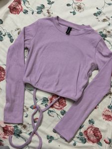 Backless Lavender Top