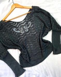 Pinterest Crochet Butterfly Black Oversized A