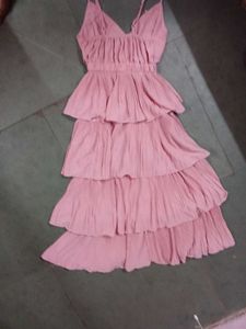 Ellie Pleated Ruffle Dress 24th Spoke