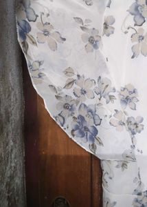 Floral Print Dress in white