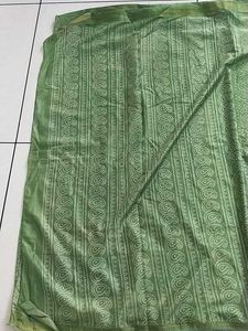 Green Printed bandhani Saree