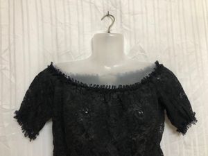 Vezzo Black Lace Top
