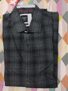 MAX Grey Checked Shirt