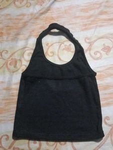 Black Halter Top