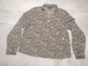 Van Heusen Brown Patterned Shirt