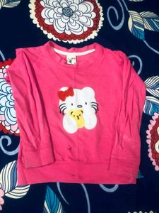 Combo Of Cotton Sweat T Shirts For 4 Year Baby Gir