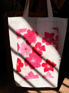 Floral Print Tote Bag