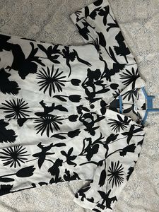Floral Print White Tunic