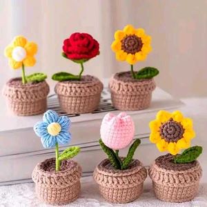 Crochet Flower Pot