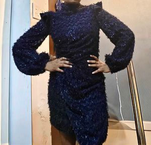 Stylish Navy Blue Mini Dress | Perfect for parties