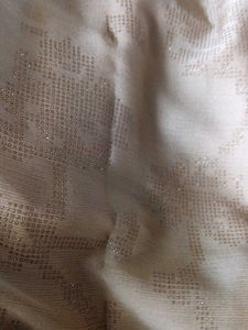 Elegant Beige Sari with Floral Border
