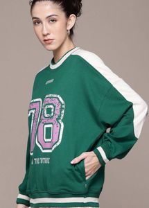 Roadster Lifestyle Co. Women Printed Sweatshirt