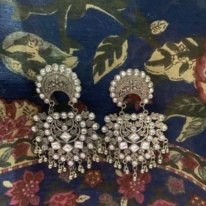 Oxidized Silver Earrings